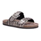 Muk Luks Juliette Women's Slide Sandals, Size: 11, Silver