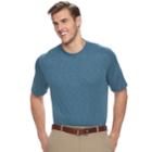Big & Tall Van Heusen Air Classic-fit Mock-layer Crewneck Tee, Men's, Size: 2xb, Turquoise/blue (turq/aqua)