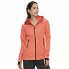 Women's Adidas Outdoor Hooded Soft Shell Jacket, Size: Xs, Red