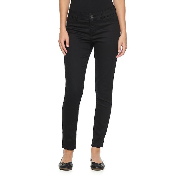 Women's Juicy Couture Black Flaunt It Skinny Jeans, Size: 16 T/l