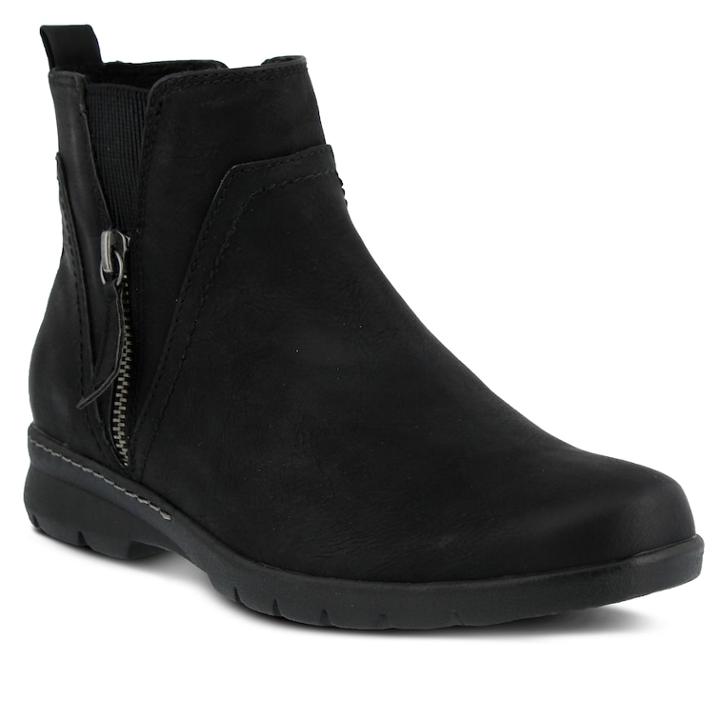 Spring Step Yili Women's Water Resistant Ankle Boots, Size: 37, Black