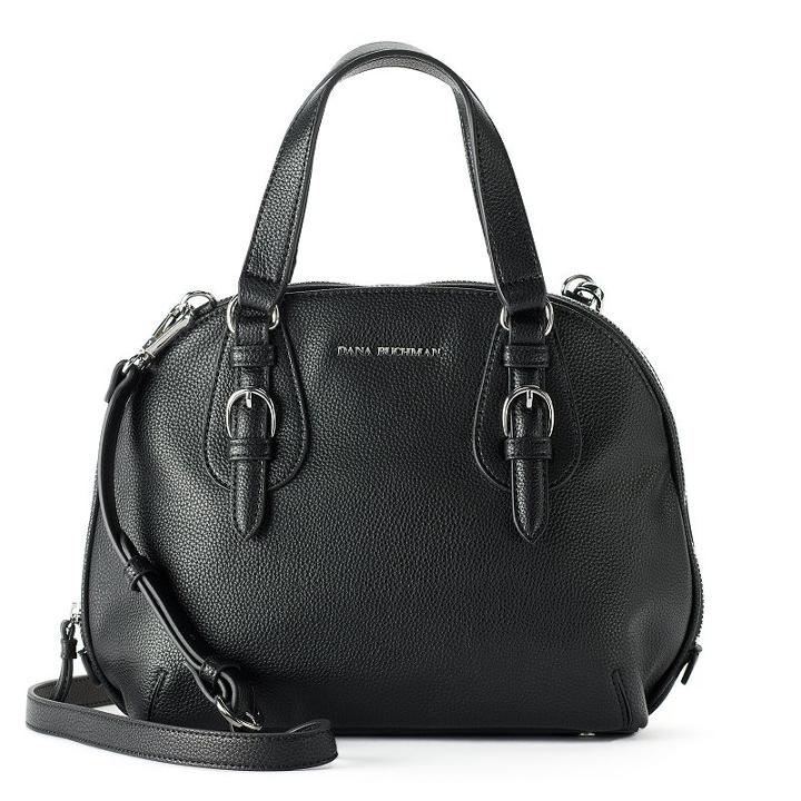Dana Buchman Sparrow Triple Entry Dome Satchel, Women's, Black