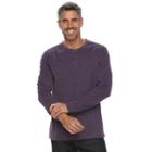 Men's Croft & Barrow&reg; Classic-fit Stretch Henley, Size: Small, Drk Purple