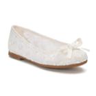 So&reg; Troupe Girls' Ballet Flats, Size: 2, White