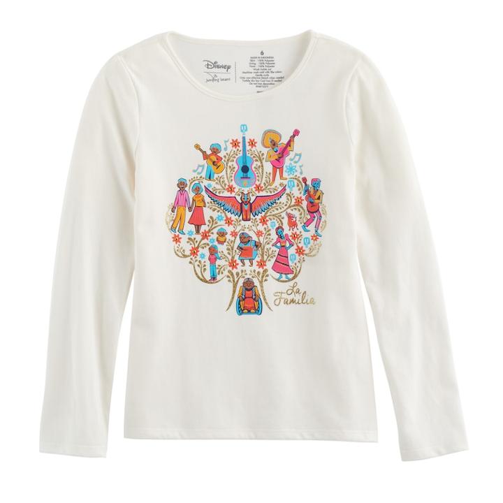Disney / Pixar Coco Girls 4-7 La Familia Family Tree Graphic Tee By Jumping Beans&reg;, Size: 6, White Oth
