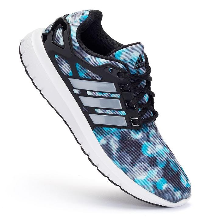 Adidas Energy Cloud V Print Women's Running Shoes, Size: 7.5, Black