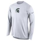 Men's Nike Michigan State Spartans Elite Shooter Long-sleeve Tee, Size: Medium, White