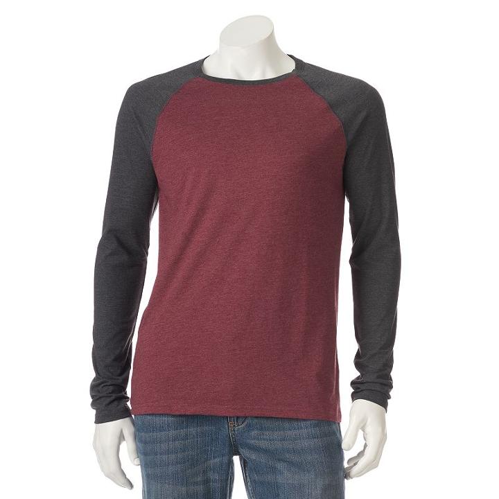Men's Urban Pipeline&reg; Ultimate Raglan Tee, Size: Small, Dark Grey