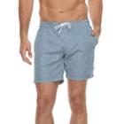 Men's Cole Striped Hybrid Swim Trunks, Size: Large, Blue (navy)