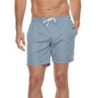 Men's Cole Striped Hybrid Swim Trunks, Size: Large, Blue (navy)