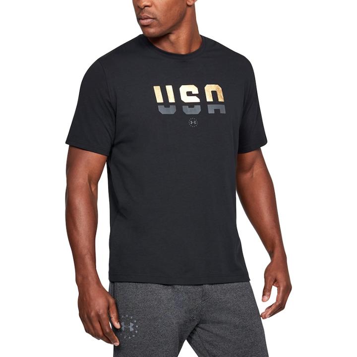 Men's Under Armour Usa Tee, Size: Xl, Black