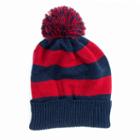 Muk Luks Game Day Striped Beanie, Women's, Blue