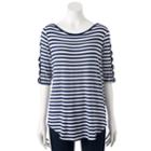Women's French Laundry Crisscross Tee, Size: Xl, Med Blue