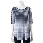 Women's French Laundry Crisscross Tee, Size: Xl, Med Blue