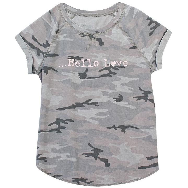 Girls 7-16 & Plus Size Harper & Elliott Roll Cuff Graphic Tee, Girl's, Size: Xxl Plus, Ovrfl Oth
