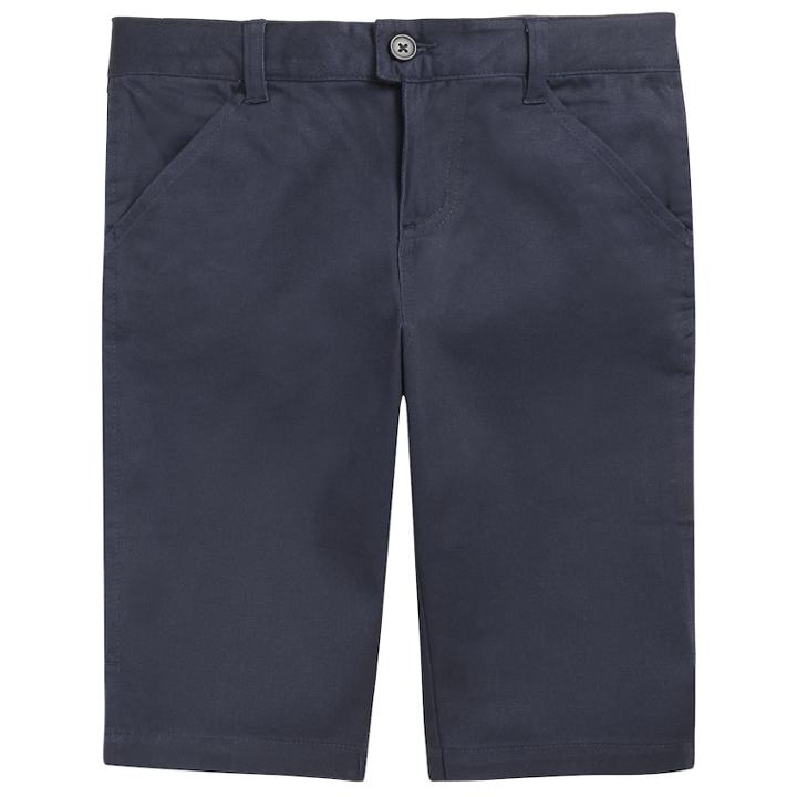 Girls 7-20 French Toast School Uniform Low Rise Twill Bermuda Shorts, Size: 8, Blue (navy)