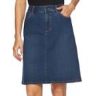 Women's Croft & Barrow&reg; Classic Fit Jean Skirt, Size: 12, Med Blue