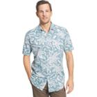 Men's Van Heusen Classic-fit Leaf Button-down Shirt, Size: Small, Turquoise/blue (turq/aqua)