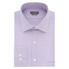 Men's Van Heusen Flex Collar Regular Fit Stretch Dress Shirt, Size: 17 36/37, Lt Purple