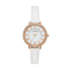 Armitron Women's Crystal Leather Watch - 75/5403mprgwt, Size: Medium, White