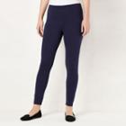 Women's Lc Lauren Conrad Heathered Legging, Size: S Short, Dark Blue