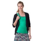 Plus Size Soybu Crosstown Open-front Yoga Cardigan, Women's, Size: 3xl, Black
