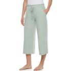 Women's Sonoma Goods For Life&trade; Wide Leg Lounge Capris, Size: Small, Lt Green