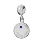 Individuality Beads Sterling Silver Crystal Dream Charm, Women's, Blue