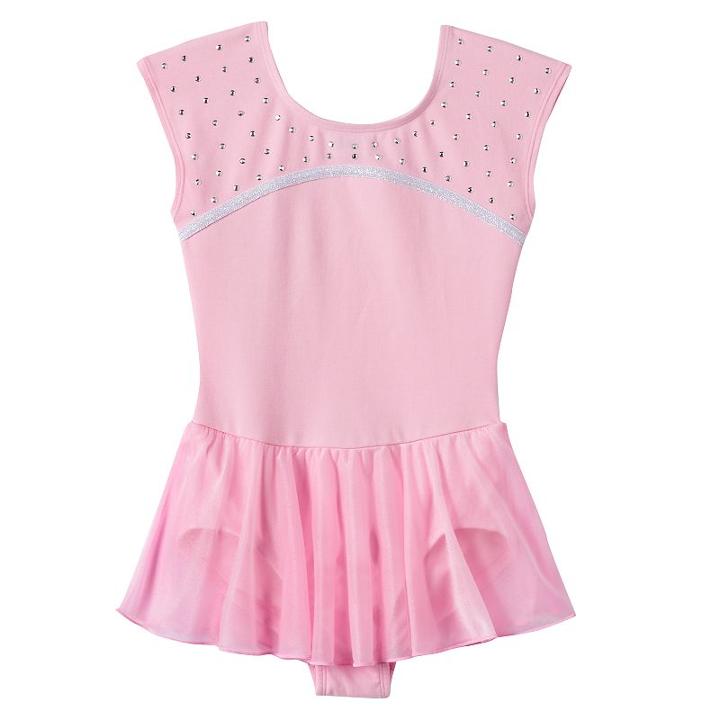 Girls 4-16 Jacques Moret Pink Rhinestone Skirtall, Girl's, Size: Medium