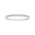 14k White Gold White Sapphire Stackable Ring, Women's, Size: 6.50