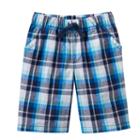 Jumping Beans, Boys 4-7x &reg; Plaid Shorts, Boy's, Size: 5, Dark Blue