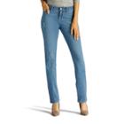 Women's Lee Total Freedom Straight-leg Jeans, Size: 18 Short, Dark Blue
