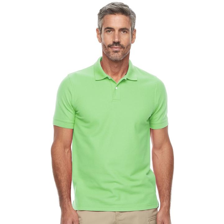 Men's Croft & Barrow&reg; Tailored-fit Polo, Size: Medium, Med Green