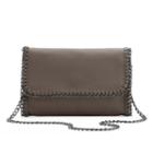 R & R Leather Whip-stitch Leather Crossbody Bag, Women's, Brown