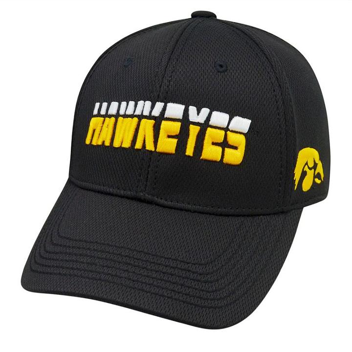 Adult Top Of The World Iowa Hawkeyes Vigor One-fit Cap, Black
