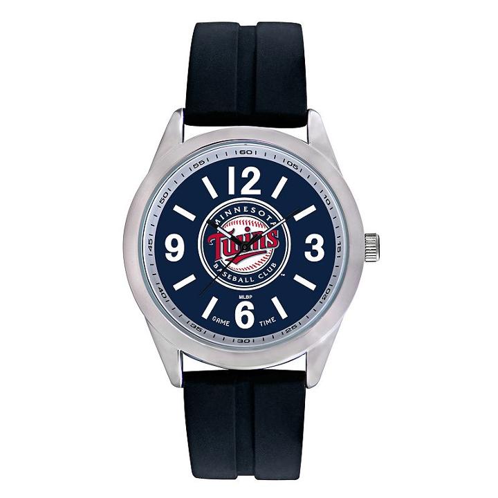 Men's Game Time Minnesota Twins Varsity Watch, Black