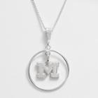Dayna U Michigan Wolverines Sterling Silver Logo Pendant, Women's, Size: 16, Grey
