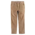 Boys 4-7x Sonoma Goods For Life&trade; Stretch Corduroy Pants, Size: 7x, Med Beige
