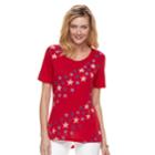 Women's Patriotic Swing Tee, Size: Medium, Brt Red