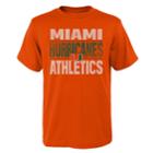 Boys' 4-18 Miami Hurricanes Light Streaks Tee, Size: 8-10, Orange