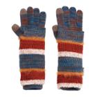 Muk Luks 3-in-1 Striped Tech Gloves, Women's, Multicolor