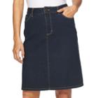 Women's Croft & Barrow&reg; Classic Fit Jean Skirt, Size: 16, Dark Blue