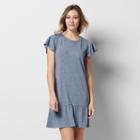 Women's Sonoma Goods For Life&trade; Flounce T-shirt Dress, Size: Xl, Dark Blue