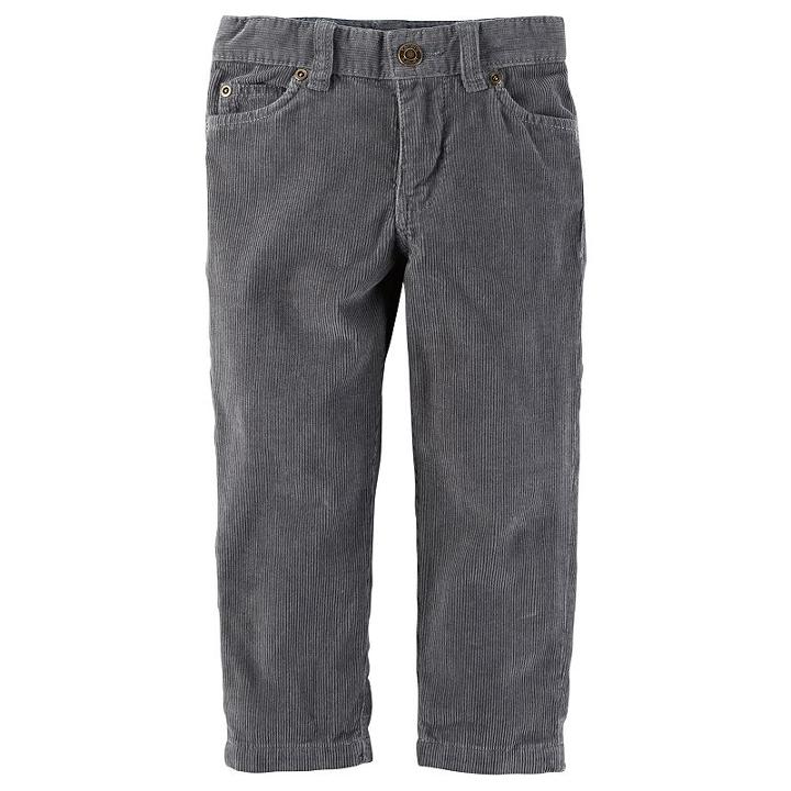 Boys 4-8 Carter's Corduroy Pants, Boy's, Size: 7, Grey