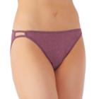 Vanity Fair Illumination String Bikini Panty 18108, Women's, Size: 8, Med Purple