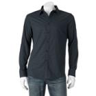 Apt. 9, Men's &reg; Slim-fit Stretch Button-down Shirt, Size: Xlg Slim, Black