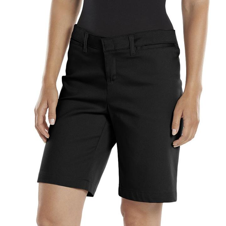 Dickies Relaxed Stretch Twill Shorts - Women's, Size: 8, Black