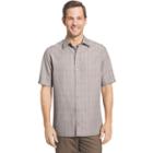 Men's Van Heusen Classic-fit Windowpane Button-down Shirt, Size: Large, Grey Other