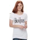 Juniors' The Beatles Graphic Tee, Teens, Size: Xs, White
