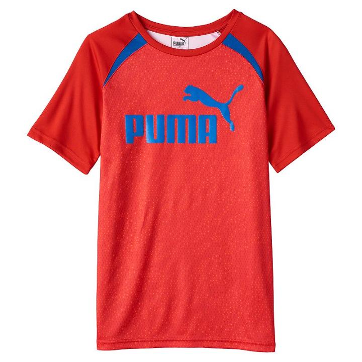 Boys 8-20 Puma Pieced Tee, Boy's, Size: Large, Brt Red